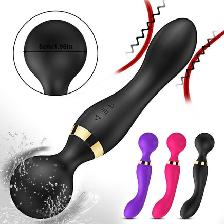 Vibrador punto G ergonómico de silicona