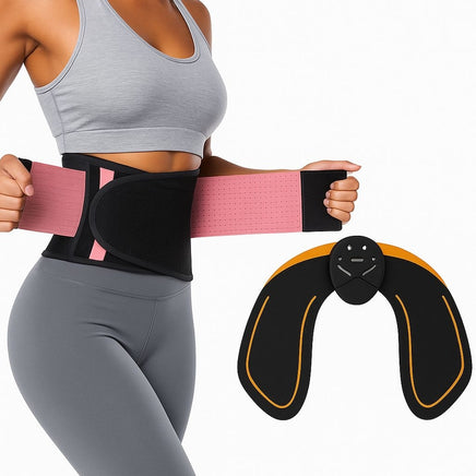 Faja efecto sauna y estimulador EMS para glúteos