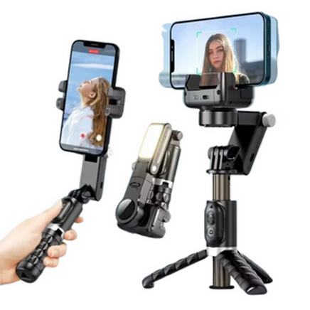Palo selfie trípode con mando Bluetooth y soporte para móvil