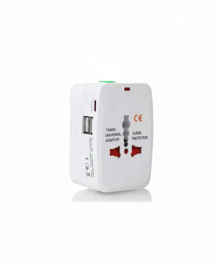 Adaptador de carga universal con 2 puertos USB y 1 puerto USB-C