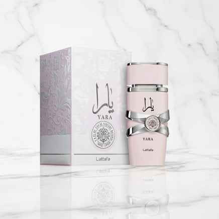 Frasco de perfume Yara de Lattafa para mujer