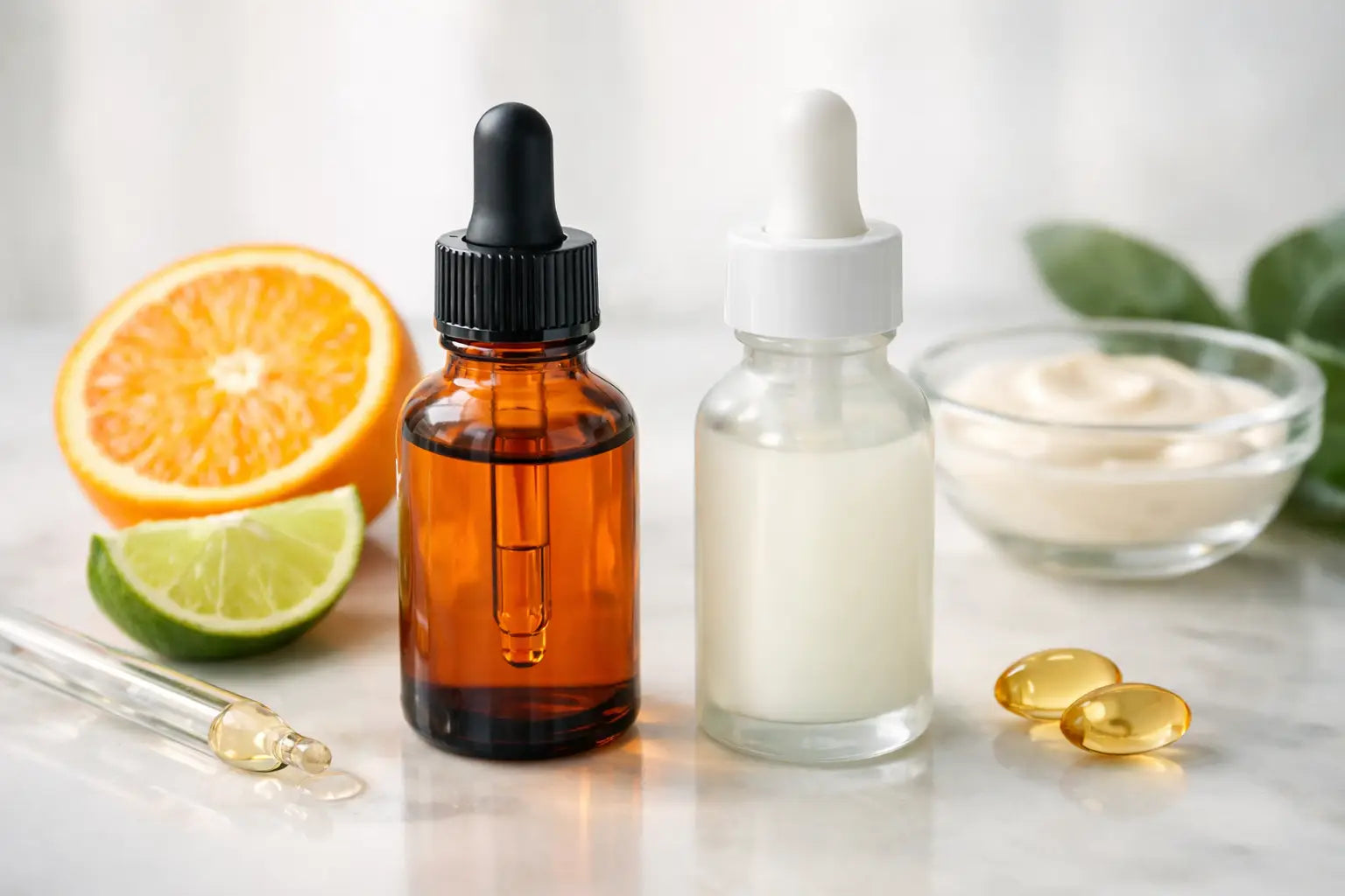 Sérum de vitamina C y retinol sin irritación