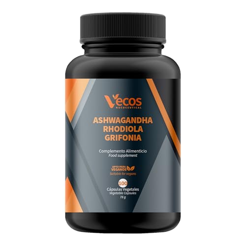 Ashwagandha Rhodiola Grifonia 100 Cápsulas
