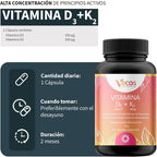 Vitamina D3 y K2 Forte