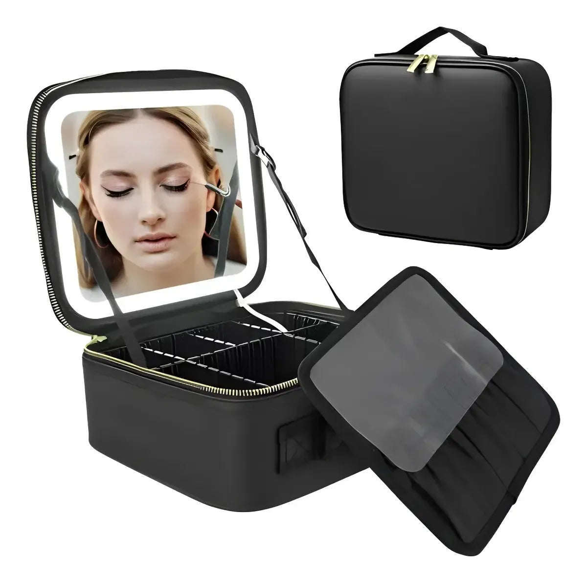 Neceser Portatil con Espejo LED