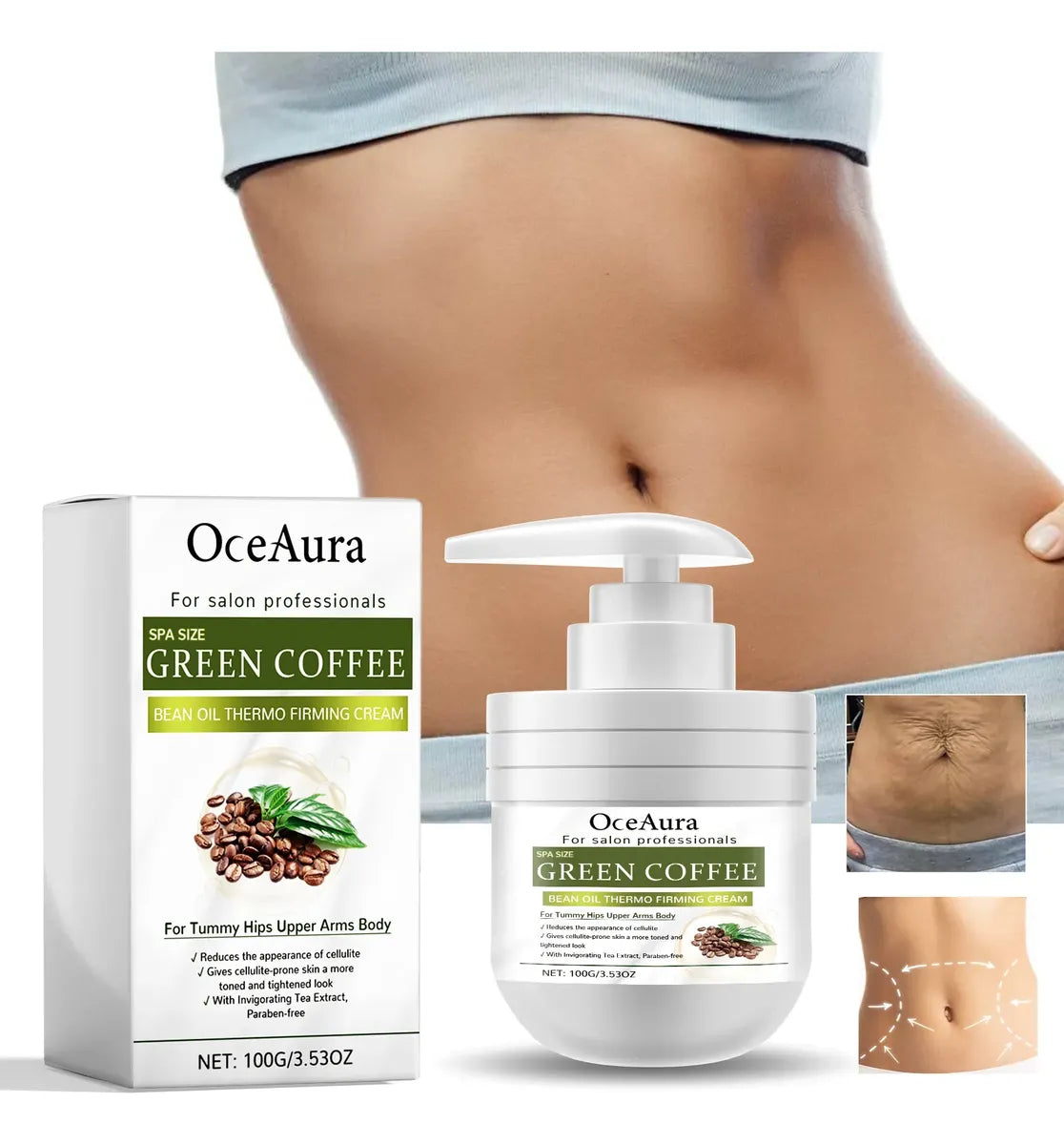 Crema Termo Firmante OCEAURA con Aceite de Café Verde