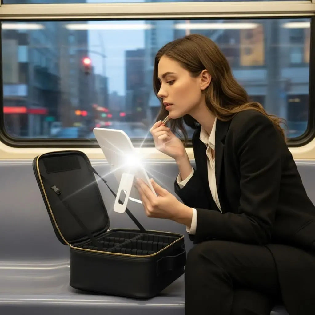Neceser Portatil con Espejo LED