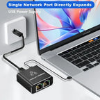 Divisor de Internet 2 en 1 con Cable USB