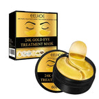Parches Hidratantes de Oro 24K para Ojos EELHOE - 60 Unidades