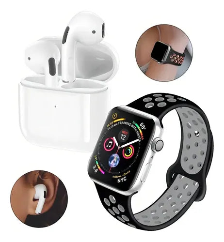 Smartwatch con Auriculares Inalambricos