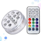 Luz LED RGB Sumergible para Piscina con Control Remoto