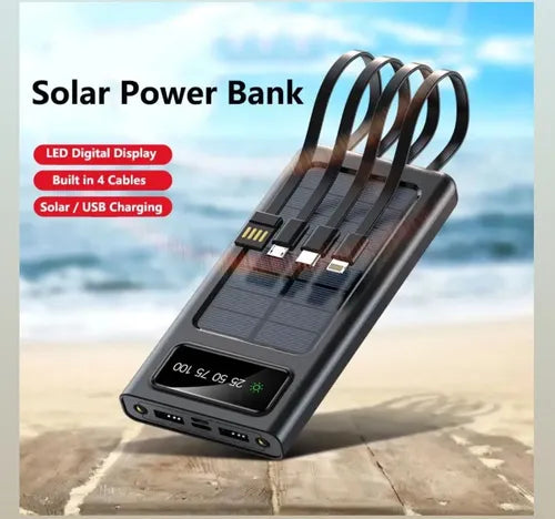 Cargador Solar 12000mAh Portatil
