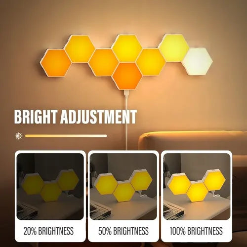 Luz LED Hexagonal 6 Unidades