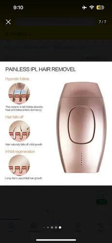 Depiladora Laser IPL para Uso en Casa