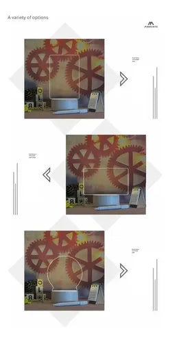 Lampara LED Acrilico Blanco