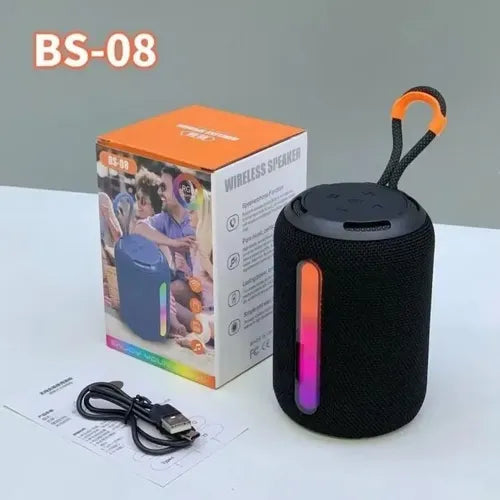 Caixa de Som Portátil Bluetooth RGB