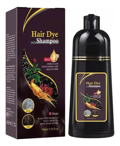 Shampoo Tinta Negra 3 en 1
