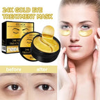 Parches Hidratantes de Oro 24K para Ojos EELHOE - 60 Unidades
