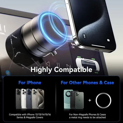 Soporte magnético 360 para aspirador y celular