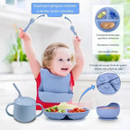 Juego de Cubiertos de Silicon para Bebe