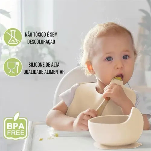 Juego de Cubiertos de Silicon para Bebe