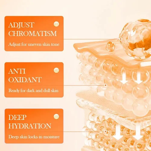 Creme Facial Clareador 5 em 1 com Vitamina C Ativa - Niacinamida - Pele Radiante a Cada Aplicação