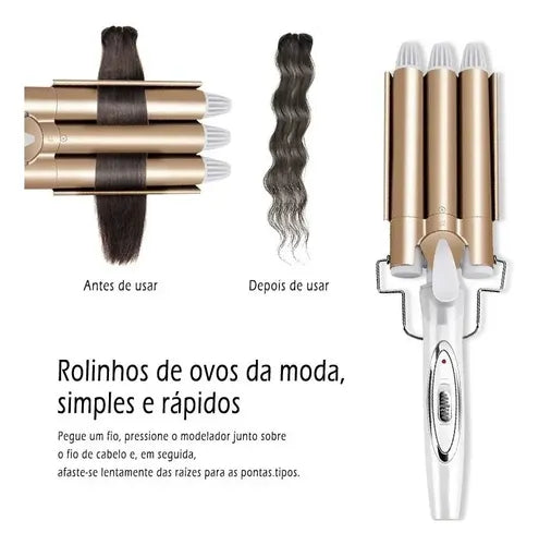 Modelador de cabello ondulado