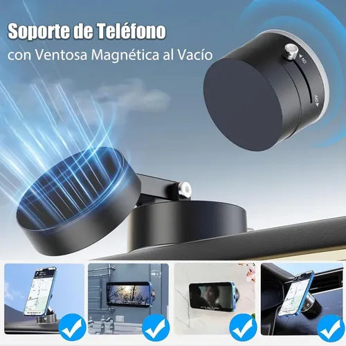Soporte magnético 360 para aspirador y celular