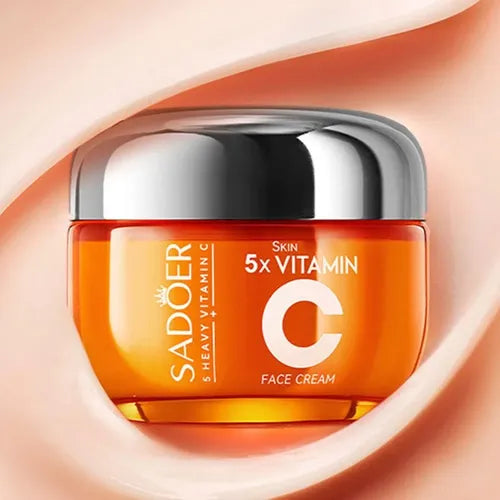 Creme Facial Clareador 5 em 1 com Vitamina C Ativa - Niacinamida - Pele Radiante a Cada Aplicação
