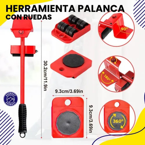 Rodillos para muebles pesados