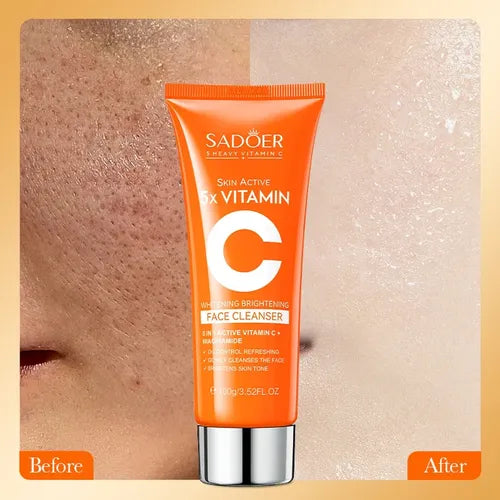 Limpia y Ilumina Facial con 5 Vitaminas C