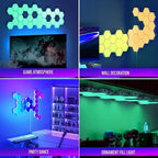 Luz LED Hexagonal 6 Unidades