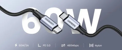 Cabo USB-C a USB-C 60W