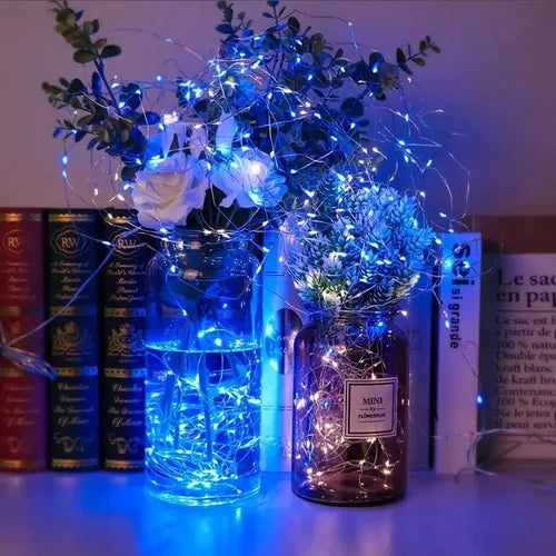 Luzes LED Azul Brillante