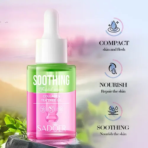 Sérum Facial 2 en 1 con Aceite de Melaleuca y Colágeno