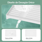 Escorredor 2 Niveles Acero Inox Blanco