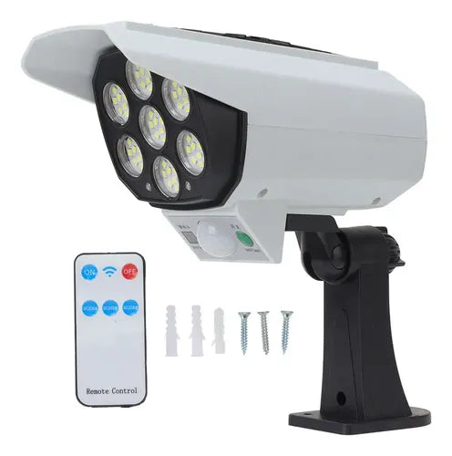 Lampara Solar Camara Seguridad