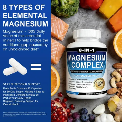 Suplemento Complejo de Magnesio 1000mg