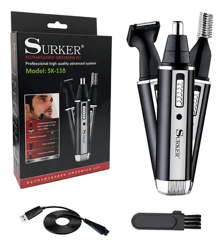 Máquina de Afeitar Recargable Surker 3 en 1