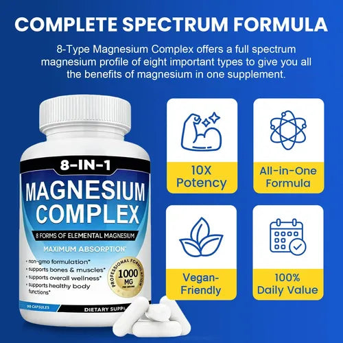 Suplemento Complejo de Magnesio 1000mg