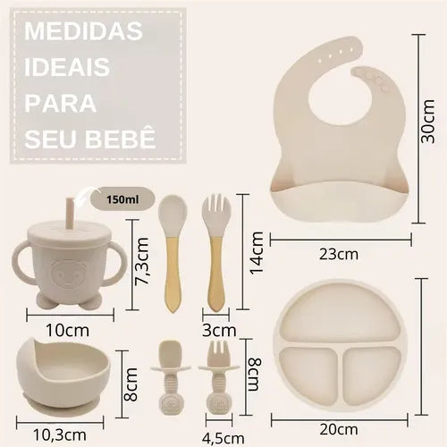 Juego de Cubiertos de Silicon para Bebe