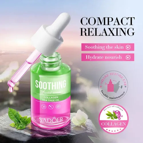 Sérum Facial 2 en 1 con Aceite de Melaleuca y Colágeno