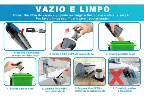 Aspirador Portátil Potente