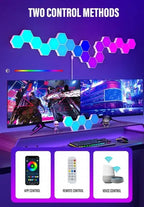 Luz LED Hexagonal 6 Unidades