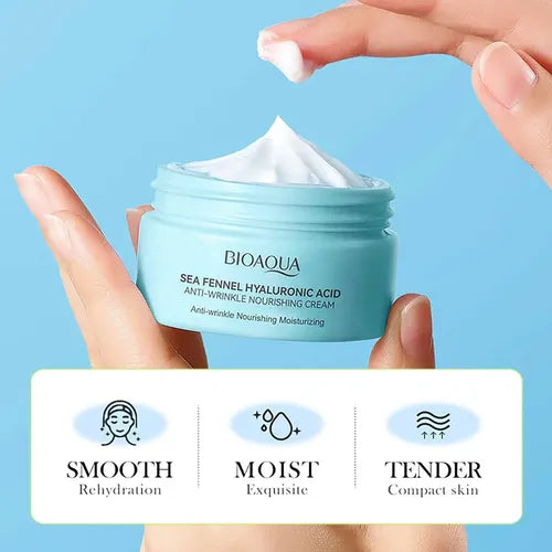 Crema Antiarrugas con Ácido Hialurónico y Algas