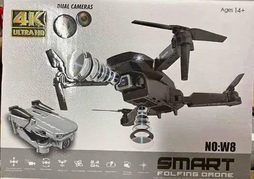 Dron Plegable con Cámara 4K Ultra HD y FPV WiFi - Portátil para Viajes