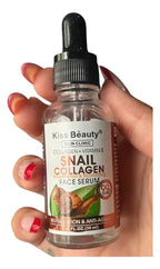 Serum Facial KISS BEAUTY con Colageno, Vitamina E y Baba de Caracol 30ml