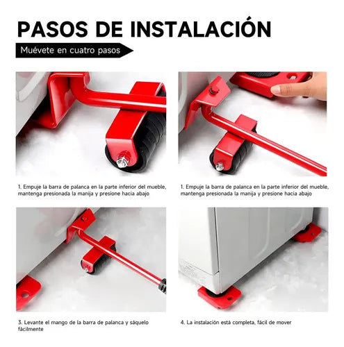 Rodillos para muebles pesados