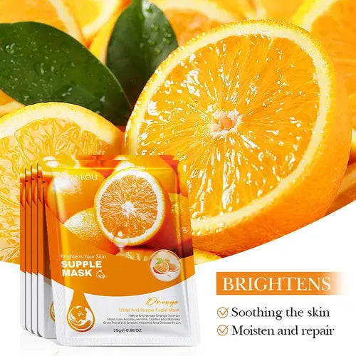 Máscara Facial Iluminadora Naranja