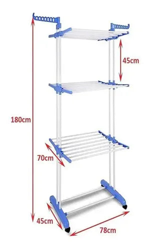 Varal 3 Niveles Plegable